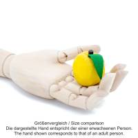 Gelber Apfel, 2 Stück, handgeschnitztes Kaufladenobst Bild 4