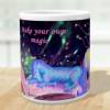 Keramiktasse mit Pferd, Pegasus und Einhorn "Make your own magic" Bild 4