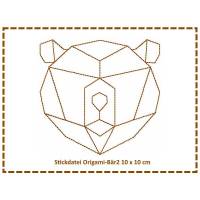 Stickdatei Origami Bär 2 10x10 Bild 1
