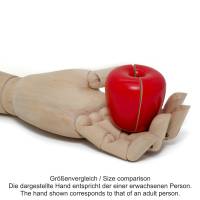 Apfel zum Schneiden in rot, 2 Stück, Kaufladenzubehör aus Holz Bild 3