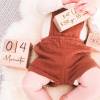 Baby Coming Personalisierte Meilensteine Würfel für die Schwangerschaft aus Holz Fotografie Bild 5