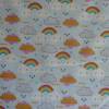 11,30 EUR/m Stoff Baumwolle süße Wolken / Wölkchen und Regenbogen auf hellblau Bild 3
