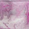 Acryl pouring art "pink dream" auf Glas, gerahmt Bild 2