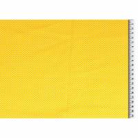 Baumwolle Baumwollstoff Popeline kleine Punkte/Dots gelb Oeko-Tex Standard 100 (1m/8,-€)