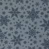 dunkelblauer und dunkelgrüner Jersey mit Sternen Schneesternen Schneeflocken Kristallen 50 cm x 160 cm Bild 3