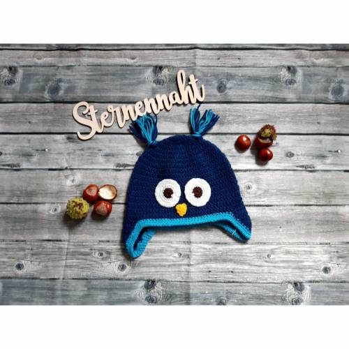 kuschelige Eulenmütze, warme Mütze für kalte Tage, KU 51/53