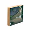 alter Schallplattenspieler, Lost Place, marode, Foto auf Holz, im Quadrat, 10 x 10 cm Bild 2