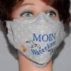 Waschbare Masken-Tasche Gürteltasche grau maritim Anker / Masken-Etui mit Monogramm für Alltagsmaske Mund-Nasen-Maske Bild 4