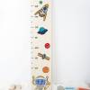 Messlatte aus Holz mit Wunschname und Geburtsdatum, Messleiste als personalisiertes Geburtsgeschenk für Kinder, Motiv: Weltraum Bild 4