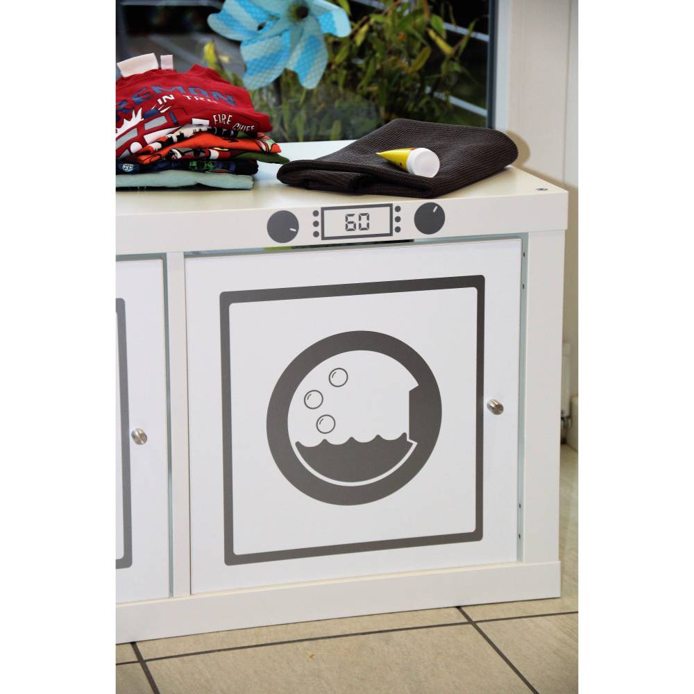 Aufkleber Waschmaschine geeignet für Regal Kallax Expedit; Klebefolie Möbelfolie, Aufkleber, Möbelaufkleber, Dekor Bild 1
