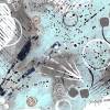 Abstrakte Mini Collage in Arktis und Nougat. Mustermix für Entdecker. Kleine Wandkunst im Duo, ungerahmte Bilder Bild 8