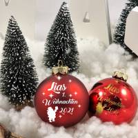 Personalisierte Weihnachtsbaumkugel 1. Weihnachten - für Babys erstes Weihnachten als Geschenk zum Fest der Liebe Bild 6