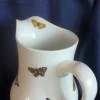 Milchkrug aus Keramik ,Frühstück,Milch Müsli Schmetterlinge Bild 4