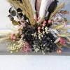 Trockenblumengesteck, modern, Trockenblumen, getrocknete Natur Pflanzen, schwarz rosa Bild 3