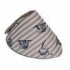 Besticktes Baby-Halstuch Kinder-Halstuch Faultier mit Namen Dreieckstuch Schal aus kuschelweichem Plüsch Bild 2