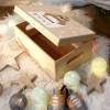 Erinnerungskiste Baby, Holz-Erinnerungsbox, personalisiert mit Geburtsdaten und Namen, Holzkiste mit Deckel Geschenk zur Geburt, Faultier Bild 5