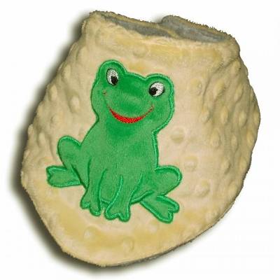 Besticktes Baby-Halstuch Kinder-Halstuch Frosch Applikation mit Namen Dreieckstuch Schal aus kuschelweichem Plüsch