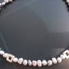 Handgefertigte Süßwasser Perlenkette,Ausgefallene Silber-Graue Perlenkette,Echte Perlen Kette,Attraktive ,moderne Perlenkette Bild 4