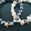 Handgefertigte Süßwasser Perlenkette,Ausgefallene Silber-Graue Perlenkette,Echte Perlen Kette,Attraktive ,moderne Perlenkette Bild 8