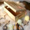 Erinnerungskiste, Holzkiste mit Geburtsdatum und Name für Kinder, aus Holz, Holzbox für Babys, individuelle Holzkiste mit Deckel, Fee Bild 4