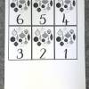 Adventskalender DIY mit Blockbeutel, Zahlen und Holzklammern mir spirituellen Motiven Bild 4
