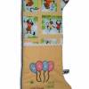 Spucktuch Spuckschutz extra lang Schulterlatz fürs Baby bestickt mit Namen Luftballons 50 % Mama 50 % Papa Geschenkidee Bild 2