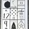 Adventskalender DIY mit Blockbeutel, Zahlen und Holzklammern mir grafischen Motiven Bild 3