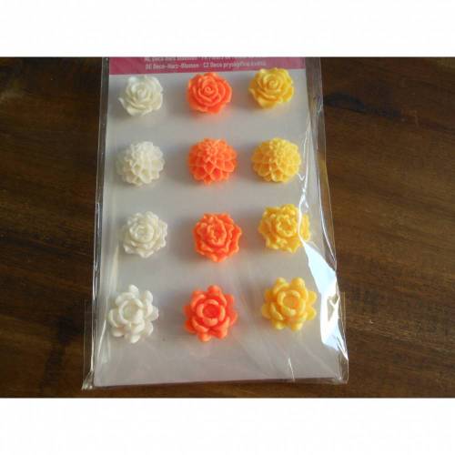 Deko Resin / Harz Blumen Flatback cabochons 