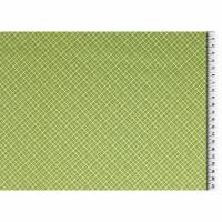 Baumwollstoff Baumwolle Popeline Raute grün/weiß Oeko-Tex Standard 100(1m /8,00€) Bild 1