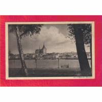 Ansichtskarte - Rostock Stadthafenpartie - ca. 1925 - Künstlerische Städte-Postkarte Bild 1