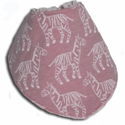 Baby Fleece Halstuch mit Namen bestickt Dreieckstuch Schal rosa 