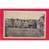 Ansichtskarte - Rostock Markt mit Rathaus - ca. 1925 - Künstlerische Städte-Postkarte Bild 1