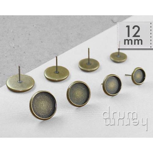 2pcs Quadrat Ringrohlinge Fassungen DIY Schmuck für Cabochons 16mm Silber 