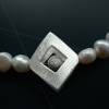 Handgefertigte ,ausgefallene Süßwasser Perlen Kette,Echte Perlenkette,Exclusive Perlenkette mit Echt Silber,Perlenkette modern,Süßwasser Perlenkette Bild 6