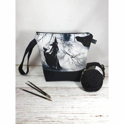 Projekttasche "Scary Witch" verschiedene Größen oder Nadelgarage