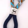 Schlüsselanhänger aus Segelseil Pferdemädchen dunkelblau/mix - in Geschenkverpackung Bild 2