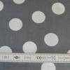 8,60 EUR/m Stoff Baumwolle große Punkte weiß auf grau 25mm / retro Bild 6