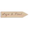 Großes Holzschild für Hochzeit - Pfeil aus Holz mit Wunschtext - Personalisierbares Wegweiser-Schild mit Gravur Bild 4
