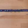 Blaues Makramee - Halsband mit Millefiorie - Perlen Bild 3