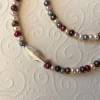 Bunte Perlenkette mit Fisch aus Silber, Zuchtperlen, Si925, Geschenk für Frauen, Handarbeit aus Bayern Bild 6