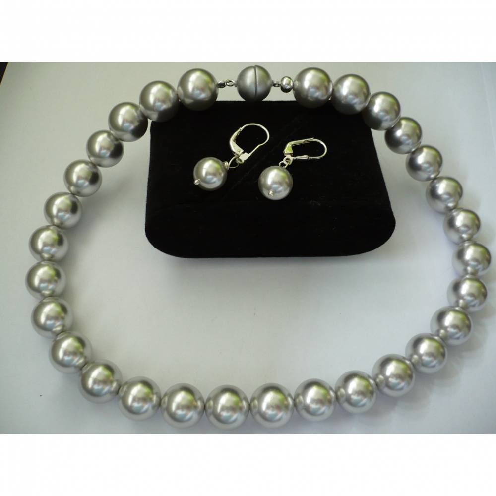 Muschelkern Perlen Halskette neuwertig Np 150\u20ac Schmuck Ketten Muschelketten 