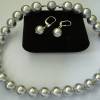 Wunderschöne Silber-Graue Muschelkern Perlenkette,Moderne Perlenkette,Braut Schmuck,Handgefertigte Perlenkette Bild 2