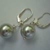 Wunderschöne Silber-Graue Muschelkern Perlenkette,Moderne Perlenkette,Braut Schmuck,Handgefertigte Perlenkette Bild 5