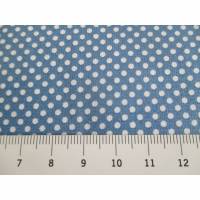 Baumwolle Baumwollstoff Popeline kleine Punkte/Dots blau Oeko-Tex Standard 100 (1m/8,-€) Bild 1
