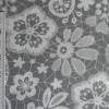 9,80 EUR/m Stoff Baumwolle - weiße Blumen auf grau / Spitzenoptik Bild 8