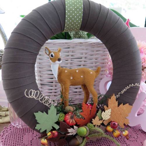 Türkranz Herbst Reh Deko