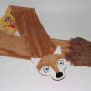 Bestickter Kinderschal Schal Fuchs personalisiert mit Namen Kinderhalstuch aus kuschelweichem Plüsch Shannon Fabrics hochwertige Qualität Bild 2