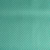9,50 EUR/m Stoff Baumwolle Punkte weiß auf türkisgrün / aqua green 2mm Bild 2