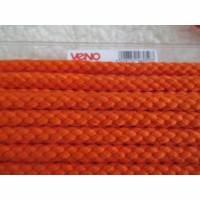 Kordel Flechtkordel Hoodiekordel Bademantelkordel 8mm Veno  orange 100% Baumwolle (1m/2,20  €) Bild 1