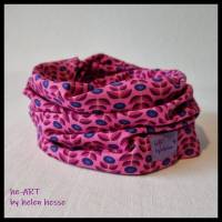 Beanie-Loop für Kinder - gleichzeitig Mütze und Loop - KU 50, genäht aus Jersey in pink, von he-ART by helen hesse Bild 7